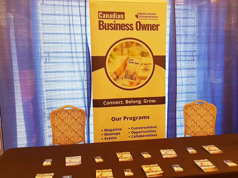 Canadian Business Owner magazine booth at BizCon Toronto 2023