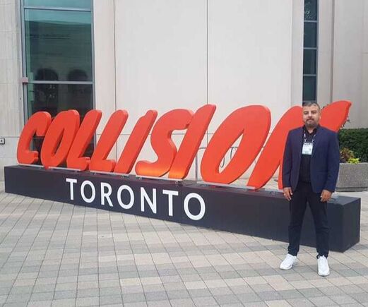 Rasheed Walizada founder of Canadian Business Owner - Multicultural Entrepreneurs at Collision Conf Toronto 2023
