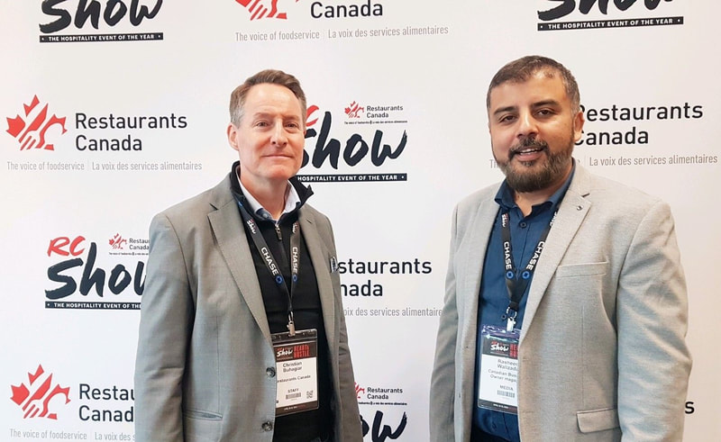 Rasheed Walizada  founder of Canadian Business Owner - Multicultural Entrepreneurs with Christian Buhagiar President and CEO of Restaurants Canada at the RC Show Toronto 2023